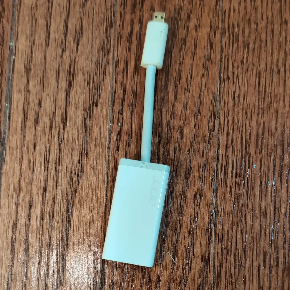Acer Micro USB To Serial Adapter White